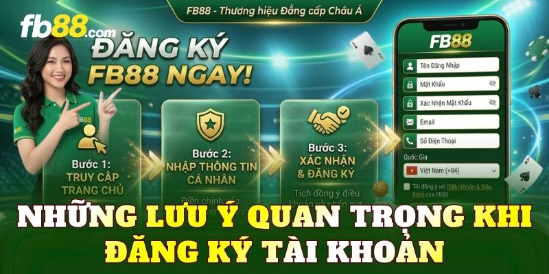 Những lưu ý quan trọng khi đăng ký tài khoản